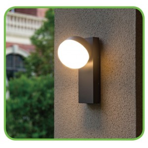 Dego Απλίκα LED 10W Σε Σκούρο Γκρί Χρώμα