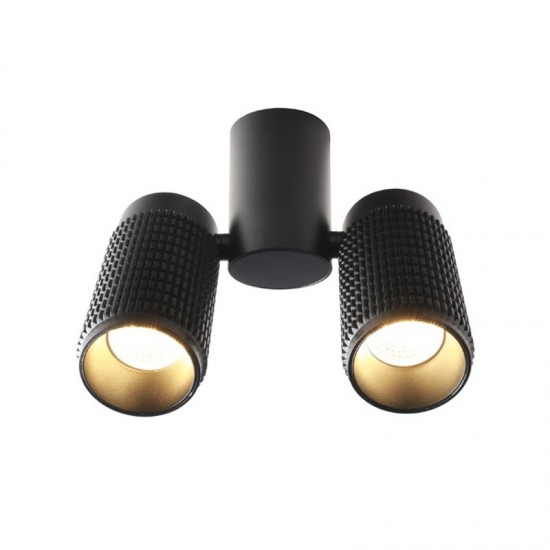 ΦΩΤΙΣΤΙΚΟ ΟΡΟΦΗΣ  2ΧGU10 ΜΑΥΡΟ ΑΛΟΥΜΙΝΙΟ 6,5X20X26CM