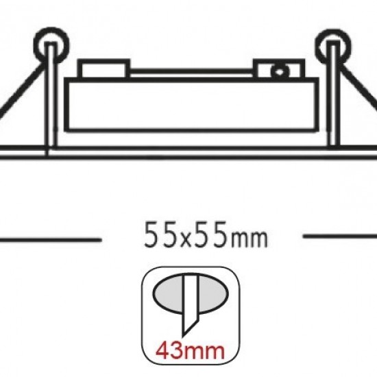 ΣΠΟΤ ΤΕΤΡΑΓΩΝΟ  MR11 ΜΠΡΟΝΖΕ