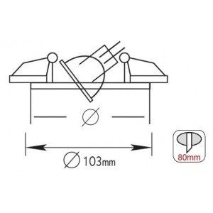 ΣΠΟΤ ΧΩΝΕΥΤΟ ΚΙΝΗΤΟ MR16 ΜΑΥΡΟ