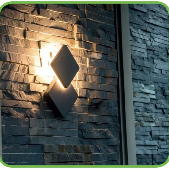 Cori Απλίκα LED 12W Σε Σκούρο Γκρί Χρώμα-ΑΠΛΙΚΕΣ ΕΞΩΤΕΡΙΚΟΥ ΧΩΡΟΥ-ΦΩΤΙΣΤΙΚΑ ΕΞΩΤΕΡΙΚΟΥ ΧΩΡΟΥ-ΓΚΡΙ-LED-