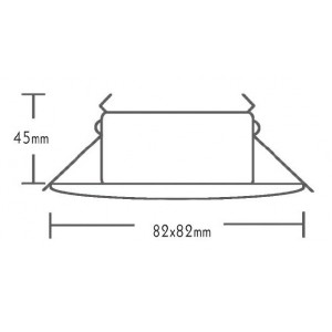 ΣΠΟΤ ΣΤΕΓΑΝΟ ΧΩΝΕΥΤΟ ΤΕΤΡΑΓΩΝΟ ΧΡΥΣΟ ΜΑΤ 