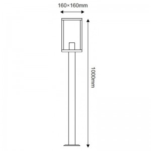 ΛΕΥΚΟ ΦΩΤΙΣΤΙΚΟ CELIA 1XE27 IP44 ΜΕ ΚΟΛΩΝΑ & ΔΙΑΦΑΝΟ ΓΥΑΛΙ