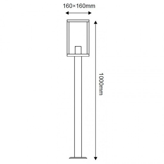 ΓΚΡΙ ΦΩΤΙΣΤΙΚΟ CELIA 1XE27 IP44 ΜΕ ΚΟΛΩΝΑ & ΔΙΑΦΑΝΟ ΓΥΑΛΙ-ΦΩΤΙΣΤΙΚΑ ΕΞΩΤΕΡΙΚΟΥ ΧΩΡΟΥ-ΦΩΤΙΣΤΙΚΑ ΕΔΑΦΟΥΣ-