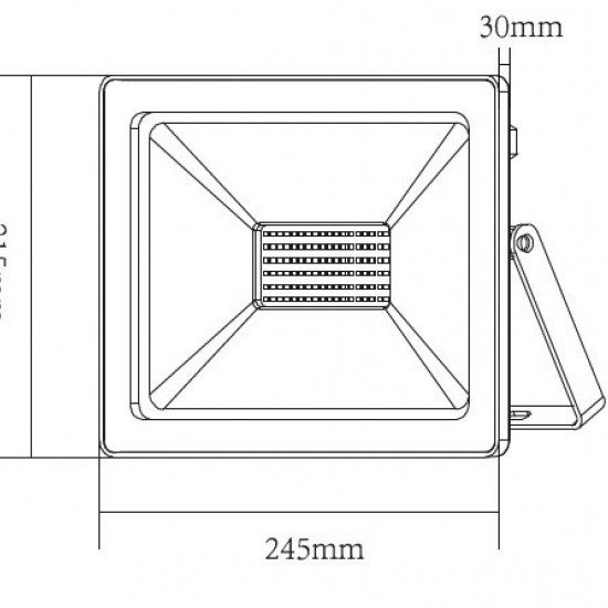 Προβολέας LED Με Μαύρο Περίβλημα 100W 3000K-ΦΩΤΙΣΤΙΚΑ ΕΞΩΤΕΡΙΚΟΥ ΧΩΡΟΥ-ΠΡΟΒΟΛΕΙΣ-ΑΛΟΥΜΙΝΙΟ-ΜΑΥΡΟ-LED-