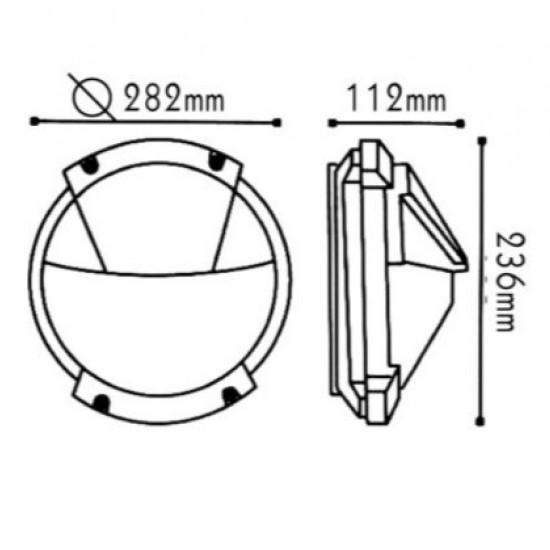 ΧΕΛΩΝΑ ΜΑΥΡΗ ΙΡ54 Ε27 100W-ΦΩΤΙΣΤΙΚΑ ΕΞΩΤΕΡΙΚΟΥ ΧΩΡΟΥ-ΦΑΝΑΡΑΚΙΑ-