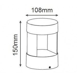 Laval Απλίκα LED 9W Σε Σκούρο Γκρί Χρώμα