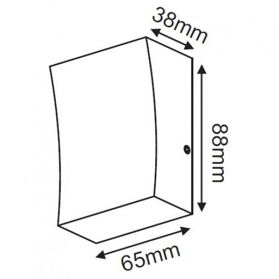 Fer Απλίκα LED 3W Σε Σκούρο Γκρί Χρώμα-ΑΠΛΙΚΑ ΕΞΩΤΕΡΙΚΟΥ ΧΩΡΟΥ-ΦΩΤΙΣΤΙΚΑ ΕΞΩΤΕΡΙΚΟΥ ΧΩΡΟΥ-ΓΚΡΙ-LED-
