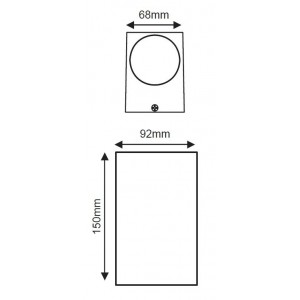 ΣΠΟΤ ΑΛΟΥΜΙΝΙΟΥ ΓΚΡΙ ΣΚΟΥΡΟ