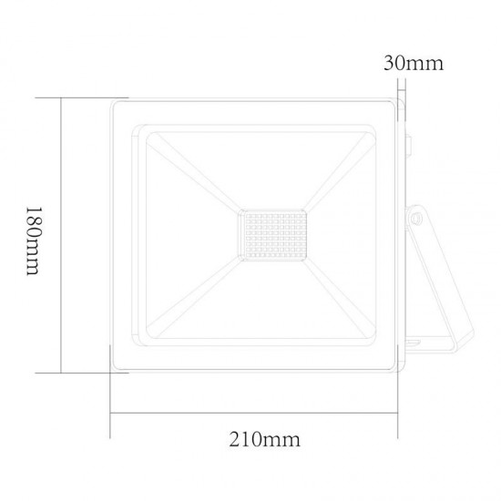 Προβολέας LED Με Λευκό Περίβλημα-ΦΩΤΙΣΤΙΚΑ ΕΞΩΤΕΡΙΚΟΥ ΧΩΡΟΥ-ΠΡΟΒΟΛΕΙΣ-ΑΛΟΥΜΙΝΙΟ-ΛΕΥΚΟ-LED-