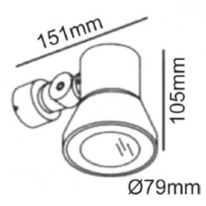 ΣΠΟΤ IP65 GU10 ΚΙΝΗΤΟ