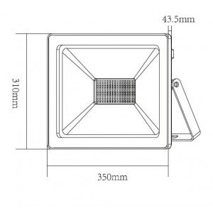 150W 4000K Προβολέας LED Με Μαύρο Περίβλημα