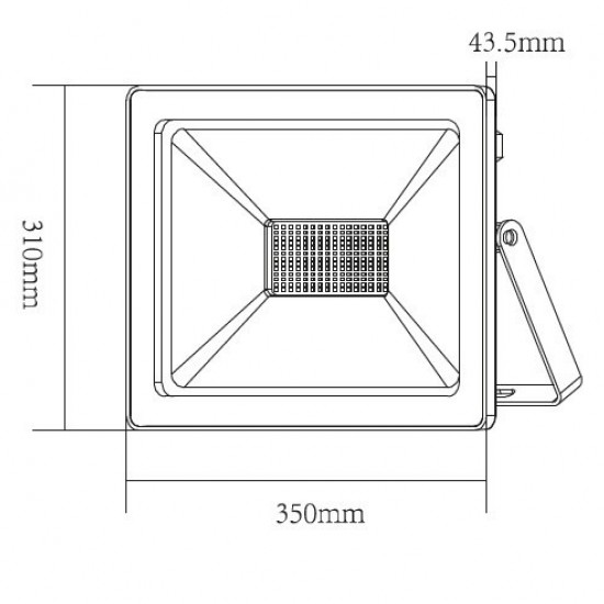 150W 4000K Προβολέας LED Με Μαύρο Περίβλημα-ΦΩΤΙΣΤΙΚΟ ΕΞΩΤΕΡΙΚΟΥ ΧΩΡΟΥ-ΠΡΟΒΟΛΕΙΣ-ΑΛΟΥΜΙΝΙΟ-ΜΑΥΡΟ-LED-