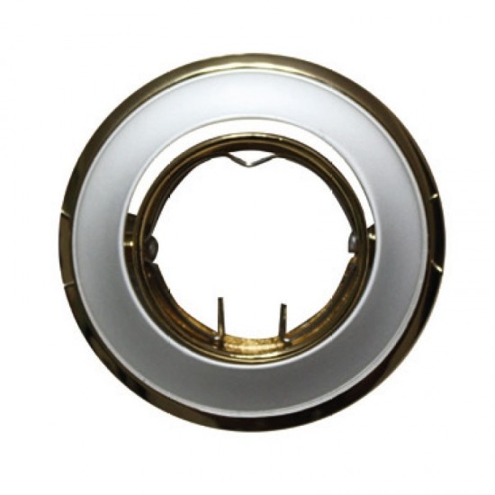 ΣΠΟΤ ΧΩΝΕΥΤΟ ΚΙΝΟΥΜΕΝΟ ΔΙΧΡΩΜΟ  ΑΣΗΜΙ, ΧΡΥΣΟ ΠΕΡΛΕ