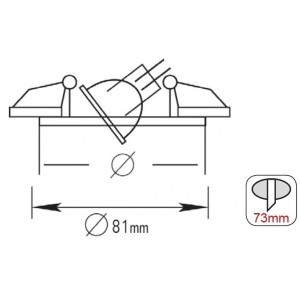 ΣΠΟΤ ΝΙΚΕΛ ΜΑΤ MR16 ΚΙΝΟΥΜΕΝΟ ΑΛΟΥΜΙΝΙΟΥ