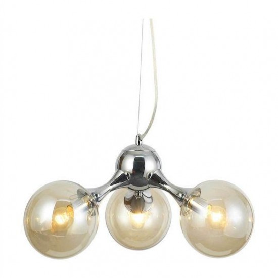 BLOB ΚΡΕΜΑΣΤΟ 3ΦΩΤΟ ΦΩΤΙΣΤΙΚΟ ΓΥΑΛΙ ΜΕΛΙ 45x120cm