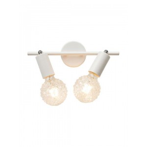 KARMA ΕΠΙΤΟΙΧΙΟ ΦΩΤΙΣΤΙΚΟ 2ΦΩΤΟ ΜΕΤΑΛΛΙΚΟ ΛΕΥΚΟ 3,3X9,7X17CM