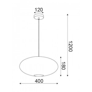 BARLA ΚΡΕΜΑΣΤΟ ΜΟΝΟΦΩΤΟ ΦΩΤΙΣΤΙΚΟ ΧΡΥΣΟ ΜΕΤΑΛΛΟ Φ40xΗ120cm