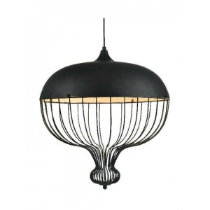 BRADFORD ΚΡΕΜΑΣΤΟ ΦΩΤΙΣΤΙΚΟ 1ΦΩΤΟ ΜΕΤΑΛΛΙΚΟ ΜΑΥΡΟ Φ46xΗ120cm