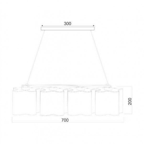 MANTI ΚΡΕΜΑΣΤΟ 4ΦΩΤΟ ΦΩΤΙΣΤΙΚΟ ΓΥΑΛΙ ΛΕΥΚΟ 70cm