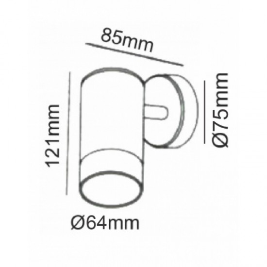 ΣΠΟΤ GU10 1 ΔΕΣΜΗΣ ΣΚΟΥΡΙΑ-ΦΩΤΙΣΤΙΚΑ ΕΞΩΤΕΡΙΚΟΥ ΧΩΡΟΥ-ΦΑΝΑΡΑΚΙΑ-