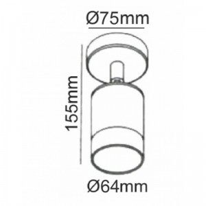ΣΠΟΤ ΑΛΟΥΜΙΝΙΟΥ GU10 ΛΕΥΚΟ ΜΕ ΚΛΕΙΔΙ
