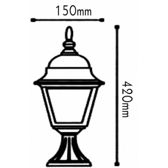 ΦΑΝΑΡΙ ΜΕ ΒΑΣΗ ΛΕΥΚΟ ΤΕΤΡΑΓΩΝΟ 60W-ΦΩΤΙΣΤΙΚΟ ΕΞΩΤΕΡΙΚΟΥ ΧΩΡΟΥ-ΦΑΝΑΡΑΚΙ-