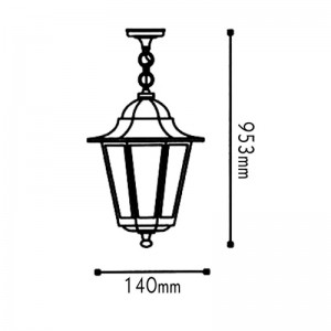 ΦΑΝΑΡΙ ΚΡΕΜΑΣΤΟ ΧΡΥΣΟ ΜΑΥΡΟ ΙΡ44 Ε27 60W