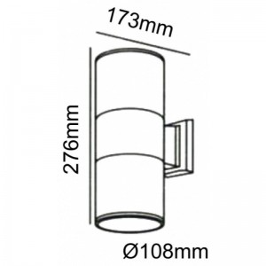 ΑΠΛΙΚΑ UP-DOWN 2XE27 IP65