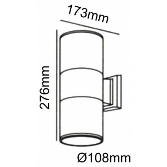ΑΠΛΙΚΑ UP-DOWN 2XE27 IP65-ΦΩΤΙΣΤΙΚΑ ΕΞΩΤΕΡΙΚΟΥ ΧΩΡΟΥ-ΦΑΝΑΡΑΚΙΑ-