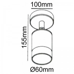 ΑΠΛΙΚΑ ΣΠΟΤ ΜΟΝΟ GU10 IP65
