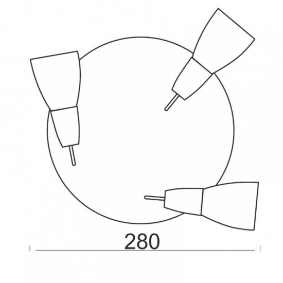 ΣΠΟΤ ΙΙI ΡΟΖΕΤΑ ΓΥΑΛΙ ΝΙΚΕΛ ΜΑΤ 3Χ40W E14
