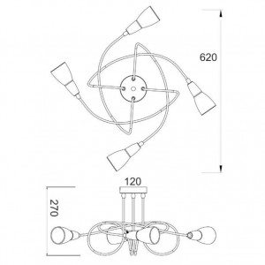 ΣΠΟΤ ΙΙΙΙ ΓΥΑΛΙ ΝΙΚΕΛ ΜΑΤ 4Χ40W E14