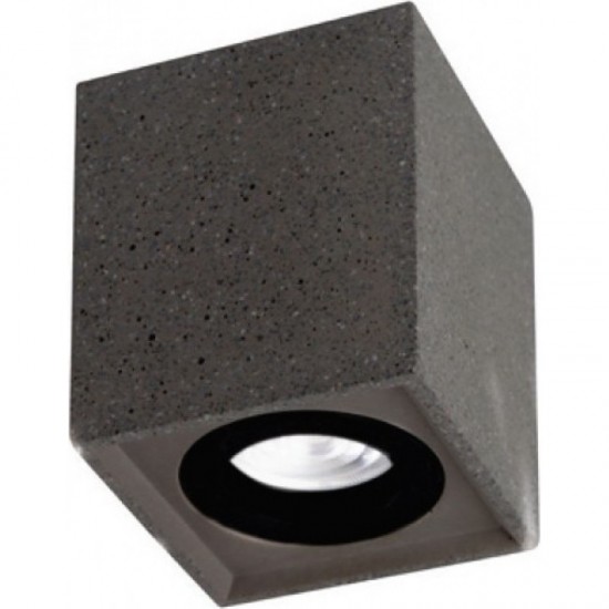 ΕΠΙΤΟΙΧΟ Φ/Σ 1ΧGU10 ΜΑΥΡΟ ΤΣΙΜΕΝΤΟ 8,5X8,5XH10CM-ΦΩΤΙΣΤΙΚΑ ΕΣΩΤΕΡΙΚΟΥ ΧΩΡΟΥ-ΑΠΛΙΚΑ-ΤΣΙΜΕΝΤΟ-ΜΑΥΡΟ-