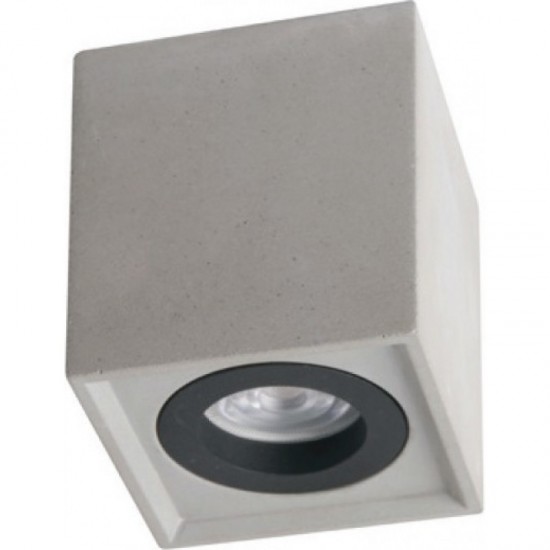 ΕΠΙΤΟΙΧΟ Φ/Σ 1ΧGU10 ΓΚΡΙ ΤΣΙΜΕΝΤΟ 8,5X8,5XH10CM-ΦΩΤΙΣΤΙΚΑ ΕΞΩΤΕΡΙΚΟΥ ΧΩΡΟΥ-ΑΠΛΙΚΑ-ΤΣΙΜΕΝΤΕΝΙΑ-ΓΚΡΙ-