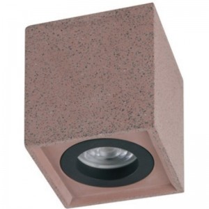 ΕΠΙΤΟΙΧΟ Φ/Σ 1ΧGU10 ΚΟΚΚΙΝΟ ΤΣΙΜΕΝΤΟ 8,5X8,5XH10CM
