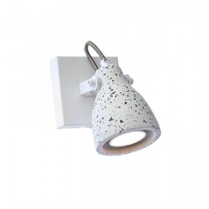 ΕΠΙΤΟΙΧΟ Φ/Σ 1ΧGU10 ΛΕΥΚΟ TERRAZZO 10X10X18CM DINO