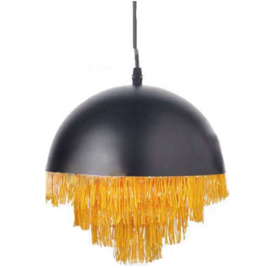 ΚΡΕΜΑΣΤΟ Φ/Σ 1ΧΕ27 ΜΕΤΑΛΛΙΚΟ ΜΑΥΡΟ/ΟΡΕΙΧΑΛΚΟ+ΚΛΩΣΤΗ Φ25ΧΗ100CM