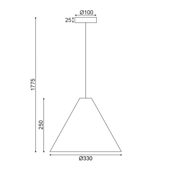 ΚΡΕΜΑΣΤΟ Φ/Σ 1Χ E27 ΦΥΣΙΚΟ ΞΥΛΟ D33XH180CM