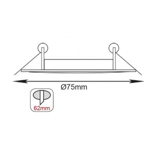 ΣΠΟΤ ΝΙΚΕΛ MR16 ΣΤΑΘΕΡΟ ΑΛΟΥΜΙΝΙΟΥ