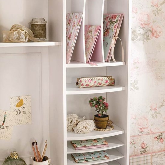 ROMANTICA ΠΑΙΔΙΚΟ ΓΡΑΦΕΙΟ ΜΕ ΒΙΒΛΙΟΘΗΚΗ 106x62xH170cm