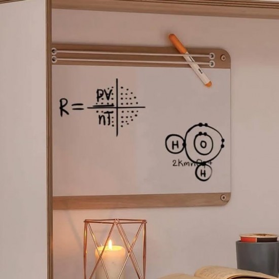 MODERA ΠΑΙΔΙΚΟ ΓΡΑΦΕΙΟ ΜΕ ΒΙΒΛΙΟΘΗΚΗ 120x57xH165cm