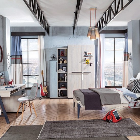 ΠΑΙΔΙΚΟ ΚΡΕΒΑΤΙ ΗΜΙΔΙΠΛΟ TRIO 209x128x116cm