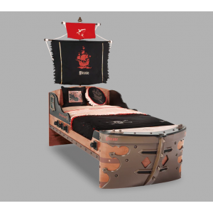 PIRATE ΠΑΙΔΙΚΟ ΚΡΕΒΑΤΙ ΚΑΡΑΒΙ 105x241xH184cm