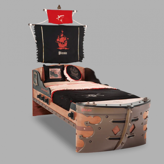 PIRATE ΠΑΙΔΙΚΟ ΚΡΕΒΑΤΙ ΚΑΡΑΒΙ 105x241xH184cm