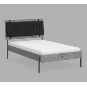 ΠΑΙΔΙΚΟ ΚΡΕΒΑΤΙ ΗΜΙΔΙΠΛΟ SPACE GRAY 214x136xH118cm