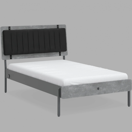 ΠΑΙΔΙΚΟ ΚΡΕΒΑΤΙ ΗΜΙΔΙΠΛΟ SPACE GRAY 214x136xH118cm