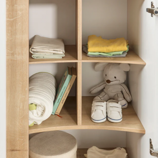 NATURA ΒΡΕΦΙΚΗ ΝΤΟΥΛΑΠΑ 3ΦΥΛΛΗ 136x56xH196 cm