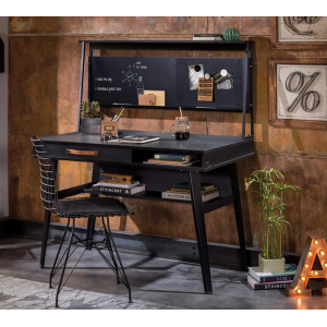 DARK METAL ΠΑΙΔΙΚΟ ΓΡΑΦΕΙΟ ΜΕ ΠΛΑΤΗ 120x60xH132cm