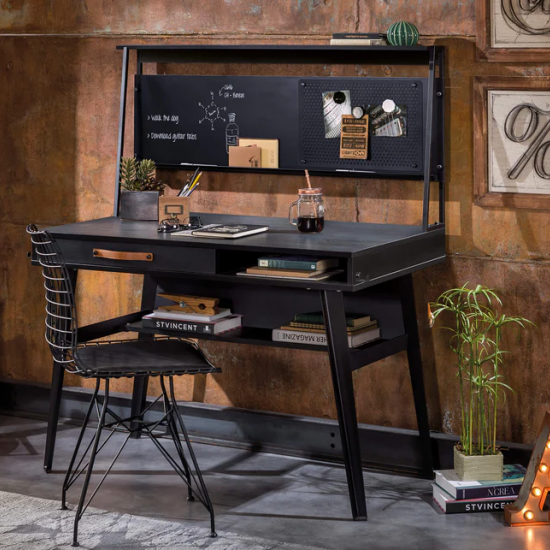 DARK METAL ΠΑΙΔΙΚΟ ΓΡΑΦΕΙΟ ΜΕ ΠΛΑΤΗ 120x60xH132cm